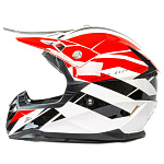 HIZER 915 #9 (L) white/red/black Мотошлем
