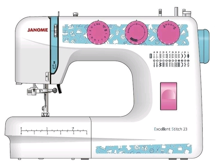 Janome Excellent Stitch 23 белый швейная машина