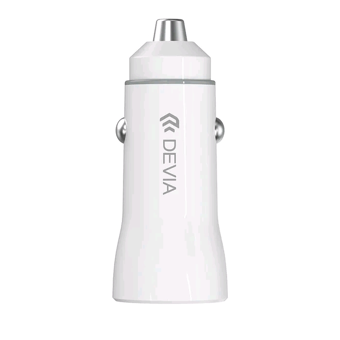 Devia Smart series PD car charger set 18W - White (6938595330063) Зарядное устройство