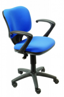 Бюрократ Ch-540AXSN-Low 26-21 синий 26-21 Кресло низкая спинка