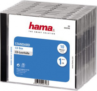 Hama H-44746 Jewel для 1 CD 10 шт. прозрачный/черный Коробка