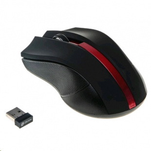 Oklick 615MW черный/красный оптическая (1000dpi) беспроводная USB (2but) Мышь