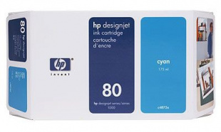 HP Original C4846A №80 cyan for DesignJet 1050, 1055 Картридж