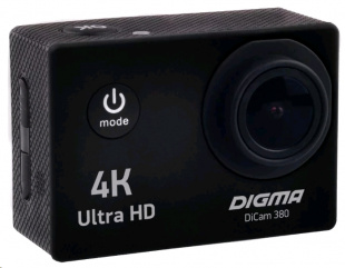 Digma DiCam 380 черный Экшн камера