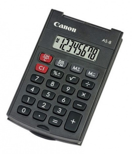 Canon AS-8, 8 разрядов, черный Калькулятор