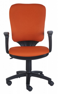 Бюрократ Ch-540AXSN-Low 26291 оранжевый 26-29-1 Кресло низкая спинка
