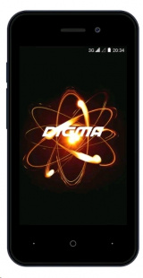 Digma Atom 3G Linx 4Gb 512Mb темно-синий Телефон мобильный