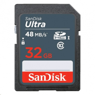 SDHC 32Gb Class10 Sandisk SDSDUNB-032G-GN3IN Ultra 48 Флеш карта