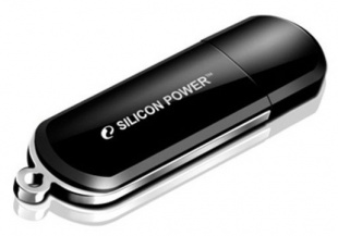 16Gb Silicon Power Luxmini 322 SP016GBUF2322V1K черный Флеш карта