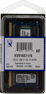SO-DDR3 8Gb 1600MHz Kingston (KVR16S11/8) RTL Non-ECC Память