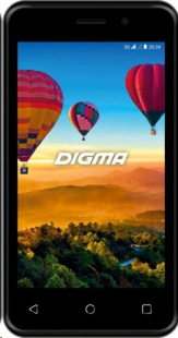 Digma Linx Alfa 3G 4Gb 512Mb черный Телефон мобильный