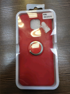 RING для Xiaomi Redmi Note 9 Pro/9S красный Чехол-накладка