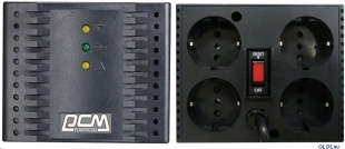 Powercom TCA-1200 600Вт 1200ВА черный Стабилизатор напряжения