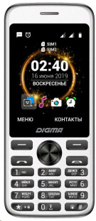 Digma Linx C280 32Mb серебристый Телефон мобильный