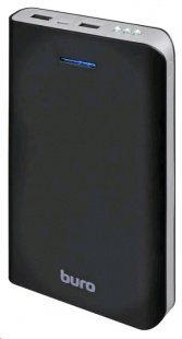 Buro RA-25000 Li-Ion 25000mAh 2.1A+1A черный 2xUSB Мобильный аккумулятор