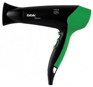 BBK BHD 3221i черный/зеленый фен