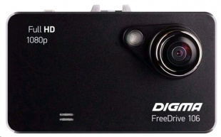 Digma FreeDrive 106 черный 1.3Mpix 1080x1920 1080p 120гр. GP1248 Видеорегистратор