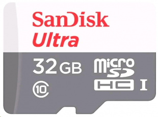 micro SDHC 32Gb Class10 Sandisk SDSQUNS-032G-GN3MN Ultra 80 Флеш карта