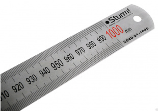 Линейка измерительная металл. 1000 мм (Sturm) 2040-01-1000 Линейка