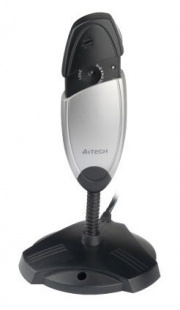 A4Tech PK-635K, USB 1.1, 640x480, микрофон, гибкая ножка, серебр.-черная Web камера