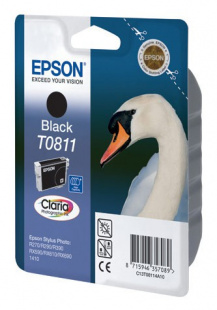 Epson Original T0811 черный R270/290/RX590 Картридж