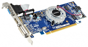 Gigabyte PCI-E GV-R523D3-1GL AMD Radeon R5 230 1024Mb 64bit DDR3 625/1066 DVIx1/HDMIx1/CRTx1 Ret Видеокарта