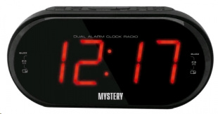 Mystery MCR-69 black&red радиочасы