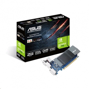 Asus PCI-E GT710-SL-2GD5-BRK NV GT710 2048Mb 64b GDDR5 954/5012 DVIx1/HDMIx1/CRTx1/HDCP R Видеокарта