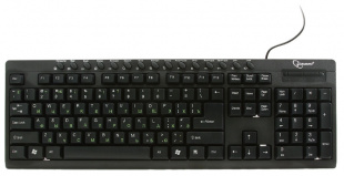 Gembird KB-8300UM-BL-R, USB, черная, 15 м/мед клавиш Клавиатура
