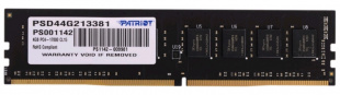 DDR4 4Gb 2133MHz Patriot PSD44G213381 RTL PC4-17000 CL15 DIMM 288-pin 1.2В Память