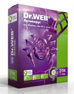 DR.WEB Антивирус 2 ПК/1 год (BHW-A-12M-2-A3) Программное обеспечение