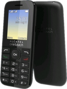 Alcatel 1016D Black/Volcano Black Телефон мобильный
