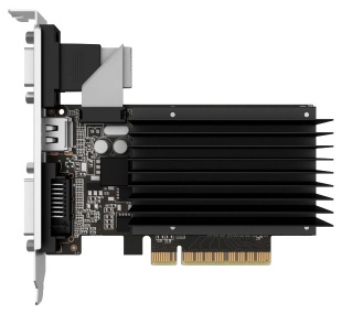 PALIT PCI-E PA-GT710-1GD3H nVidia GeForce GT 710 1024Mb 64bit DDR3 954/1600 DVIx1/HDMIx1/CRTx1/HDCP Видеокарта