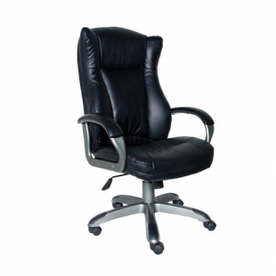 Бюрократ CH-879DG/Black черный иск. кожа (пластик темно -серый) Кресло руководителя