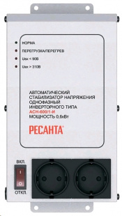 РесантаАСН-600/1-И Стабилизаторы релейные с цифровым диспле
