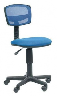 Бюрократ Ch-299 BL 15-10 спинка синяя сетка сиденье синяя ткань 15-10 Кресло