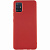 Cиликон матовый для Samsung A51 красный Чехол-накладка