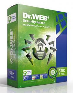 DR.Web Security Space Pro 3 ПК/1 год (AHW-B-12M-3-A2) Программное обеспечение