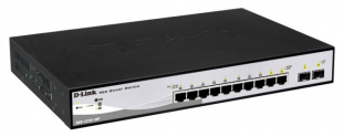 D-Link DGS-1210-10P Gigabit Smart III 8x10/100/1000 PoE ports 2 combo 1000Base-T/MiniGBIC Коммутатор