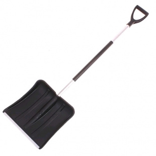 Ковш лопаты снеговой пластиковой ВИТЯЗЬ с алюминиевой планкой (380*365 мм) Лопата