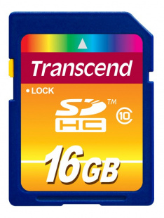SDHC 16 Gb Transcend Class10 SD 3.0 SPD (TS16GSDHC10) Флеш карта