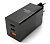 Dismac Power Adapter GaN 65W USB, 2 Type-C, Black (4698538900013) Зарядное устройство