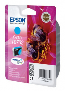 Epson Original T07324A Сyan для Stylus Color C79/CX3900/ Картридж
