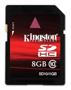 SDHC 16 Gb Kingston class10 (SD10/16GB) Флеш карта