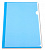Бюрократ -PK803TBLU A4 пластик 0.15мм синий Конверт
