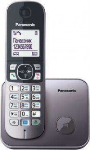 Panasonic KX-TG6811RUM серый металлик Телефон DECT