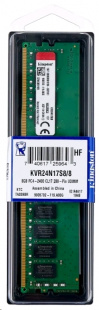 DDR4 8Gb 2400MHz Kingston KVR24N17S8/8 RTL PC4-19200 CL17 DIMM 288-pin Память