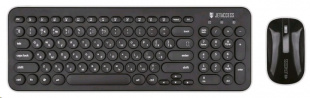 Jet.A SlimLine KM30 W, 1xUSB инт, black Клавиатура+мышь