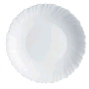 Тарелка десертная  19см стеклокерамика белая NHP75T