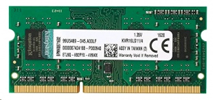DDR3L 4Gb 1600MHz Kingston KVR16LS11/4 RTL PC3-12800 CL11 SO-DIMM 20 Память